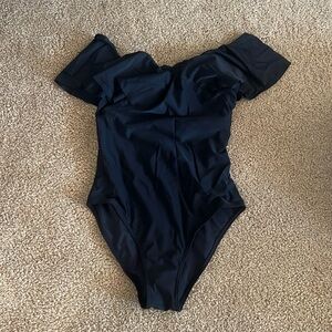 Black One Piece Swim Suit